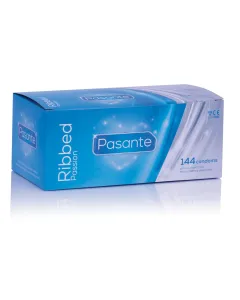 Pasante Ribbed condoms 144 pcs