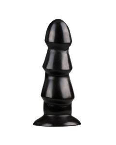 Black Anal Dildo With Ridges