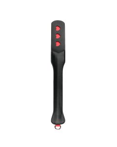 Long Leather Paddle With Heart