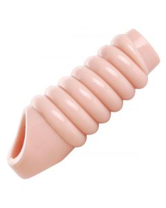 Really Ample Ribbed Penis Enhancer Sheath