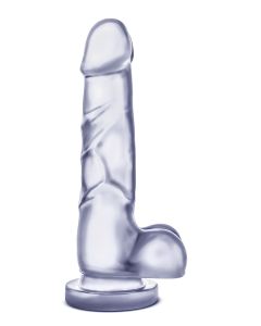 B Yours Sweet 'N Hard Dildo With Balls - Clear