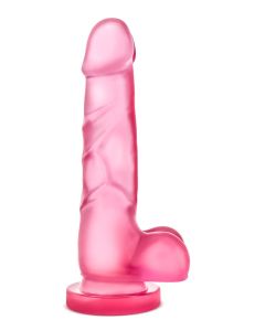 B Yours Sweet 'N Hard Dildo With Balls - Pink