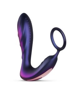 Hueman - Black Hole Anal Vibrator With Cockring
