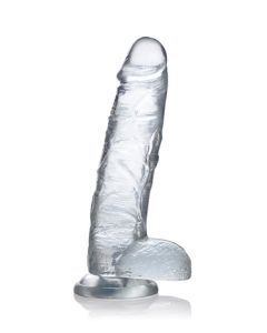 Jock C-Thru Transparent Dildo - 23 cm