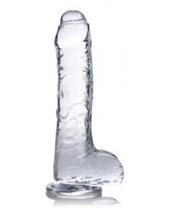 Jock C-Thru Transparent Dildo - 21 cm.