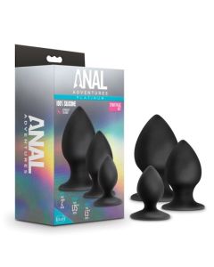 Anal Adventures Platinum - Anal Stout Plug Kit
