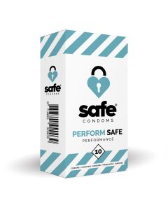 SAFE - Condoms Orgasm Delaying - Performance - 10 pieces