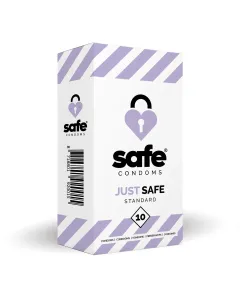 SAFE - Condoms With Silicone-Based Lubricant - Standard - 10 pieces