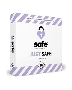 SAFE - Condoms With Silicone-Based Lubricant - Standard - 36 pieces