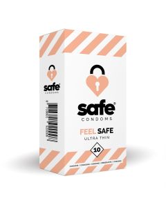 SAFE - Condoms - Ultra Thin - 10 pieces