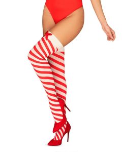 Kissmas Gestreepte Kerst Kousen