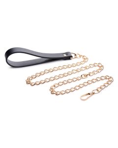 Luxury Leash - Black/Gold