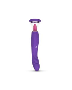 Pleasure Pump With G-Spot Vibrator - Purple