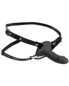 Realistic Silicone Penis Sheath - Black