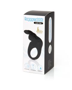 Happy Rabbit – Rabbit Cock Ring – Black