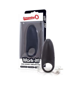 The Screaming O - Work-it! Vibrating Ring Black
