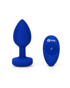 B-Vibe - Vibrating Jewel Plug L/XL Navy