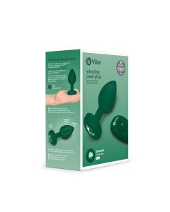 B-Vibe - Vibrating Jewel Plug M/L Emerald