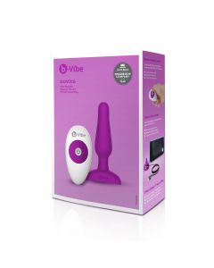 B-Vibe - Novice Remote Control Plug Fuchsia