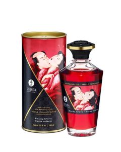 Shunga - Aphrodisiac Warming Oil Blazing Cherry 100 ml