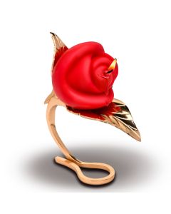 XR Brands - Rose Candle with Holder - Red