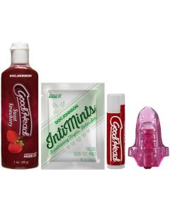 Doc Johnson - GoodHead Lick It Kit - Strawberry
