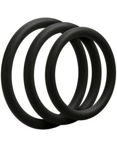 Doc Johnson - OptiMALE 3 Thin C-Ring Set - Black