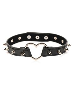 XR Brands - Spiked Heart Choker - Black