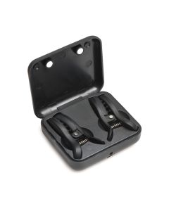 XR Brands - Dark Grip Vibrating Nipple Clamps - Black