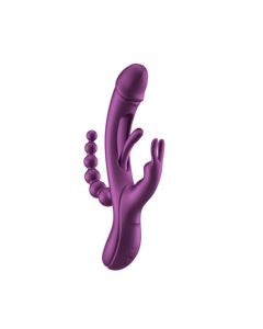 HoneyPlayBox - Trilux Kinky Finger Rabbit Vibrator - Purple