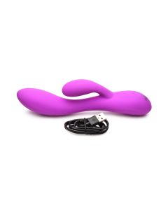 BANG! - Flexible Rabbit Vibrator Dual Stimulation - Purple