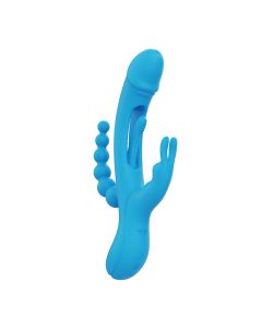 HoneyPlayBox - Trilux Kinky Finger Rabbit Vibrator - Blue