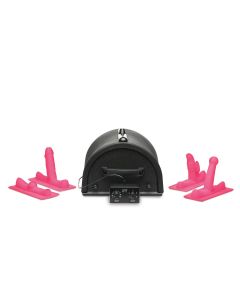LOVE BOTZ - 50X Saddle Pro Sex Machine with 4 Attachments - Black