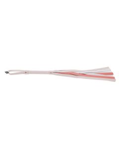 Sportsheets – S&M Peaches ‘n CreaMe Stripe Flogger – Cream & Orange