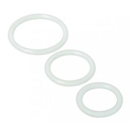 Trinity Silicone Cock Rings, Clear