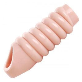 Really Ample Ribbed Penis Enhancer Sheath