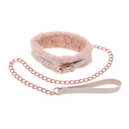 Sportsheets – S&M Peaches ‘n CreaMe Fur Collar & Leash – Cream