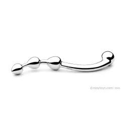 Njoy Fun Wand - G-Spot/Prostate Dildo - Silver