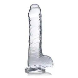 Jock C-Thru Transparent Dildo - 21 cm.