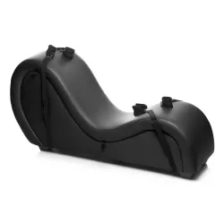 Kinky Seks Sofa Met Boeien en Positie Kussens - Zwart
