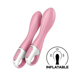 Satisfyer Air Pump 2 Inflatable Vibrator - Light Red