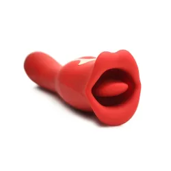 Lickgasm Kiss + Double-sided Kiss Vibrator - Red