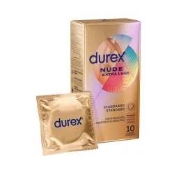Durex - Condoms Nude Extra Lubricant - 10 pieces