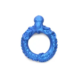 XR Brands - Poseidon's Octo-Ring Silicone Cock Ring - Blue