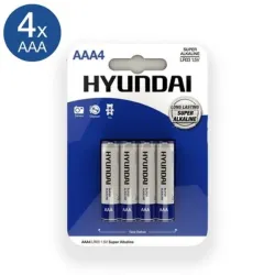 Hyundai AAA Batteries - 4 pcs