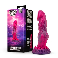 Mythical Mates - Another World Dildo Pink & Purple - 22.4 cm