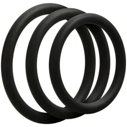 Doc Johnson - OptiMALE 3 Thin C-Ring Set - Black