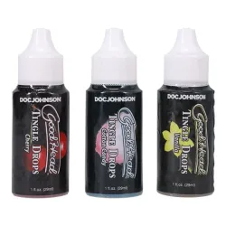 Doc Johnson - GoodHead Tingle Drops 3 Flavors - 29 ml