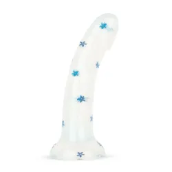 Dildo Collection Blossom Bliss Dildo – Blue Glitter Design 19 cm