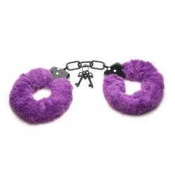 XR Brands - Cuffed In Fur Handcuffs - Purple